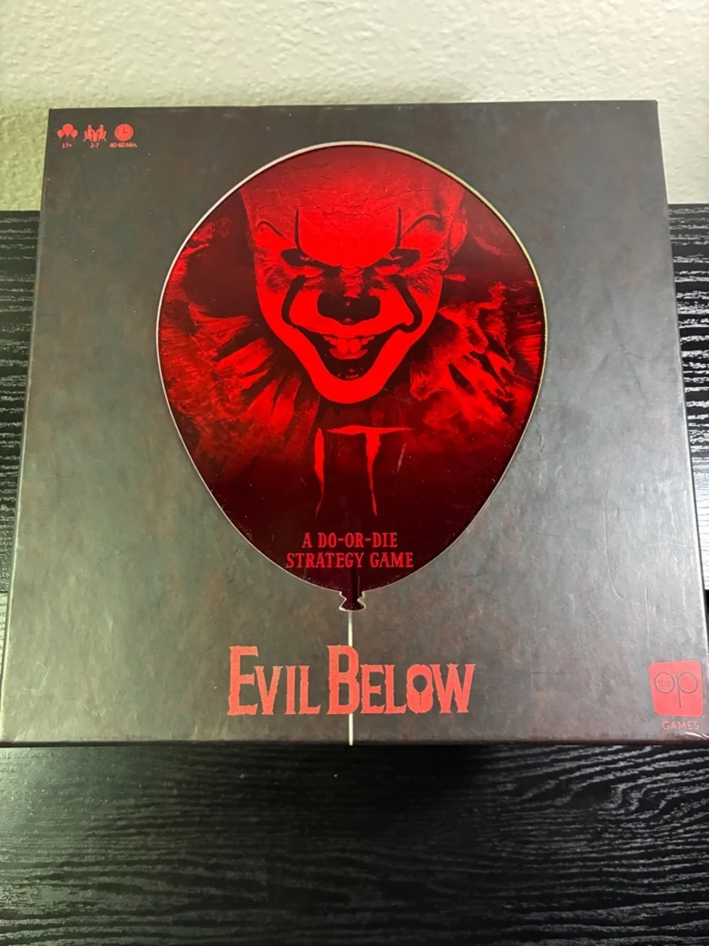 Evil Below Board Game IT Stephen King Pennywise Halloween Party 100% Complete